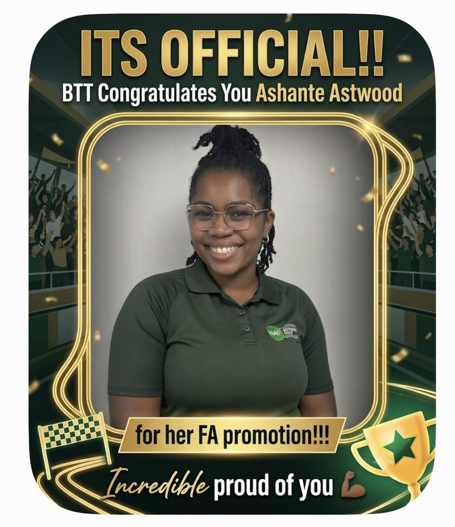 Ashante Astwood congratulated on her Field Associate promotion