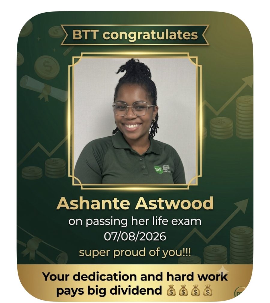 Ashante Astwood congratulated on passing her life exam