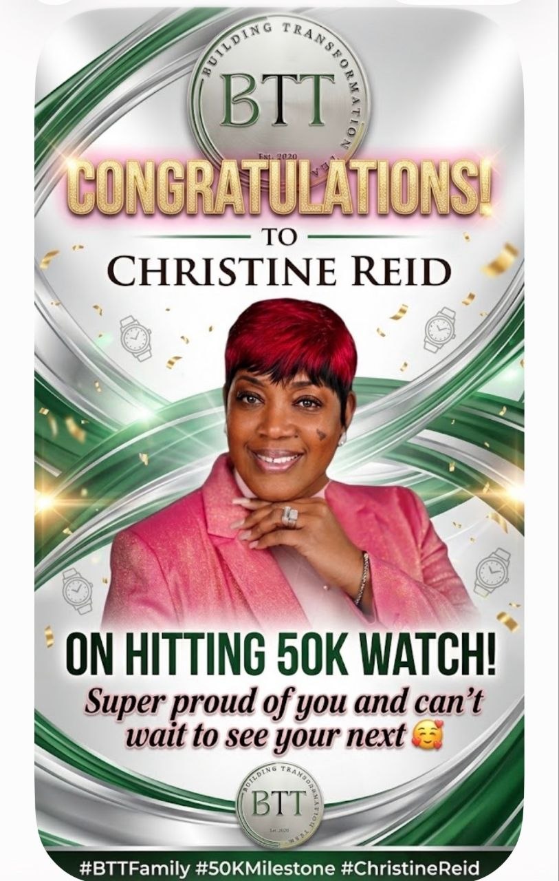 Christine Reid, Watch Earner, Building Transformation Team
