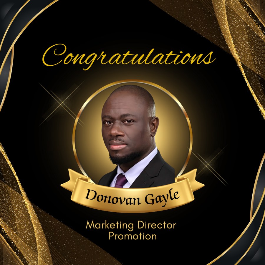 Donovan Gayle promoted to Marketing Director